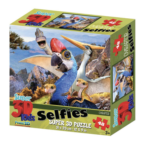 Oviraptor Selfies Super 3D Puzzles 48 Pieces